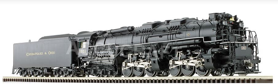 1-32 Scale Brass Model Train H8 ALLEGHENY 2-6-6-6- ELECTRIC
